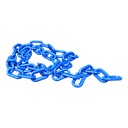 Rantai Plastik 6 mm x 1 meter - Biru