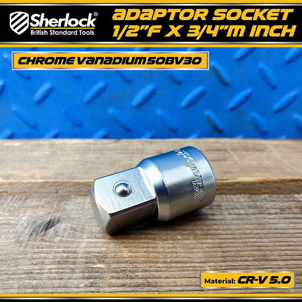 Sherlock Adaptor Sock 1/2" - Drive (1/2"F x 3/4"M)