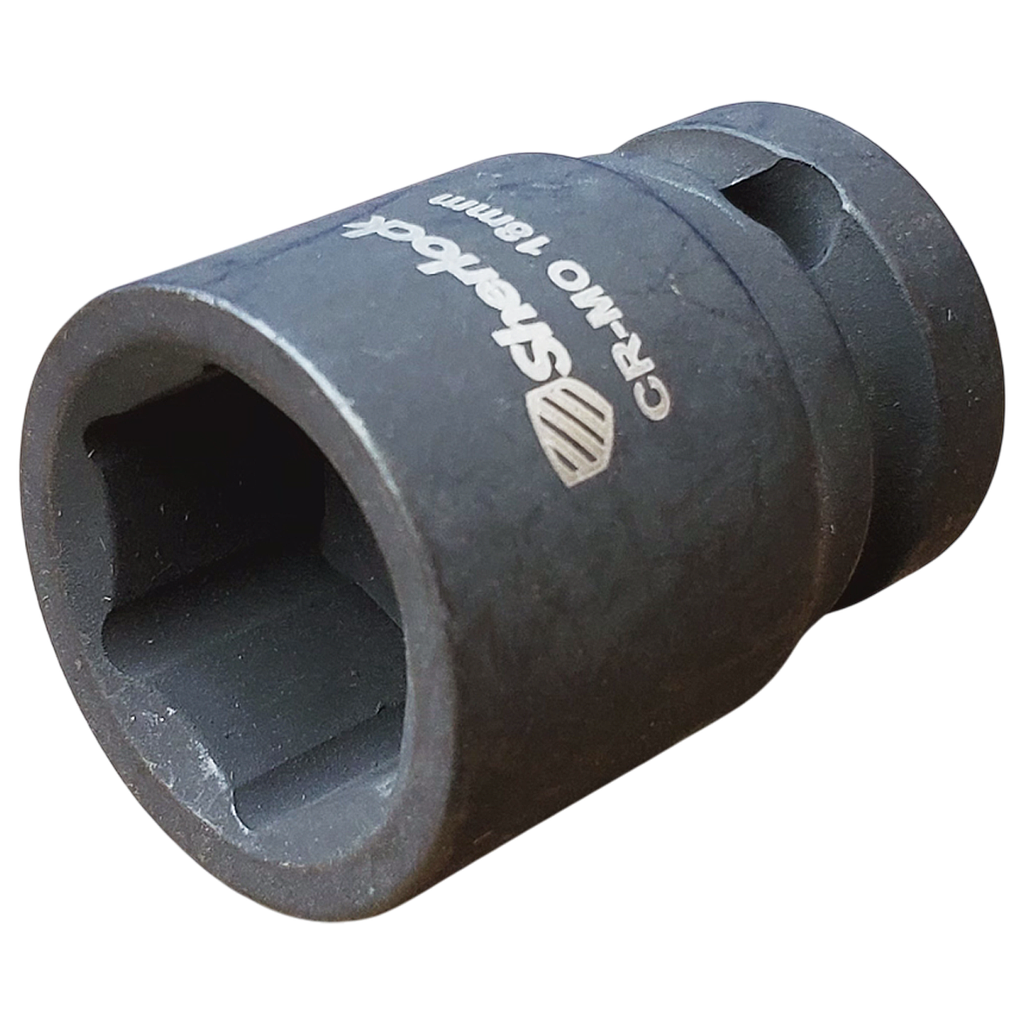 Sherlock Impact Socket Standard 6PT 1/2"- 18mm