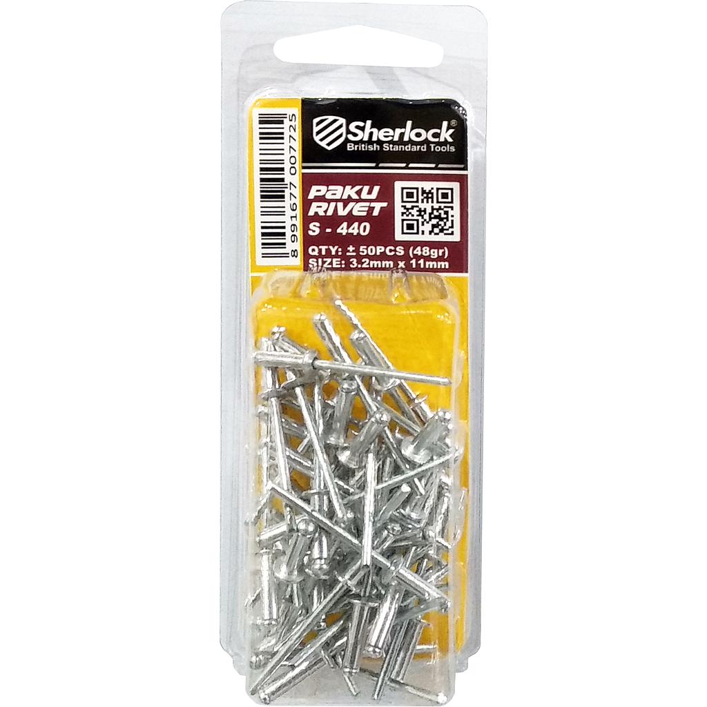 MIKA-Sherlock Paku RIVET S-440 (3.2x11mm)-[50pcs/pak]