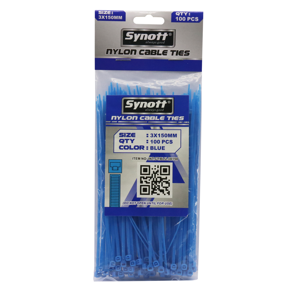 SYNOTT Kabel Tis 3x150mm BIRU (100pcs/pak)