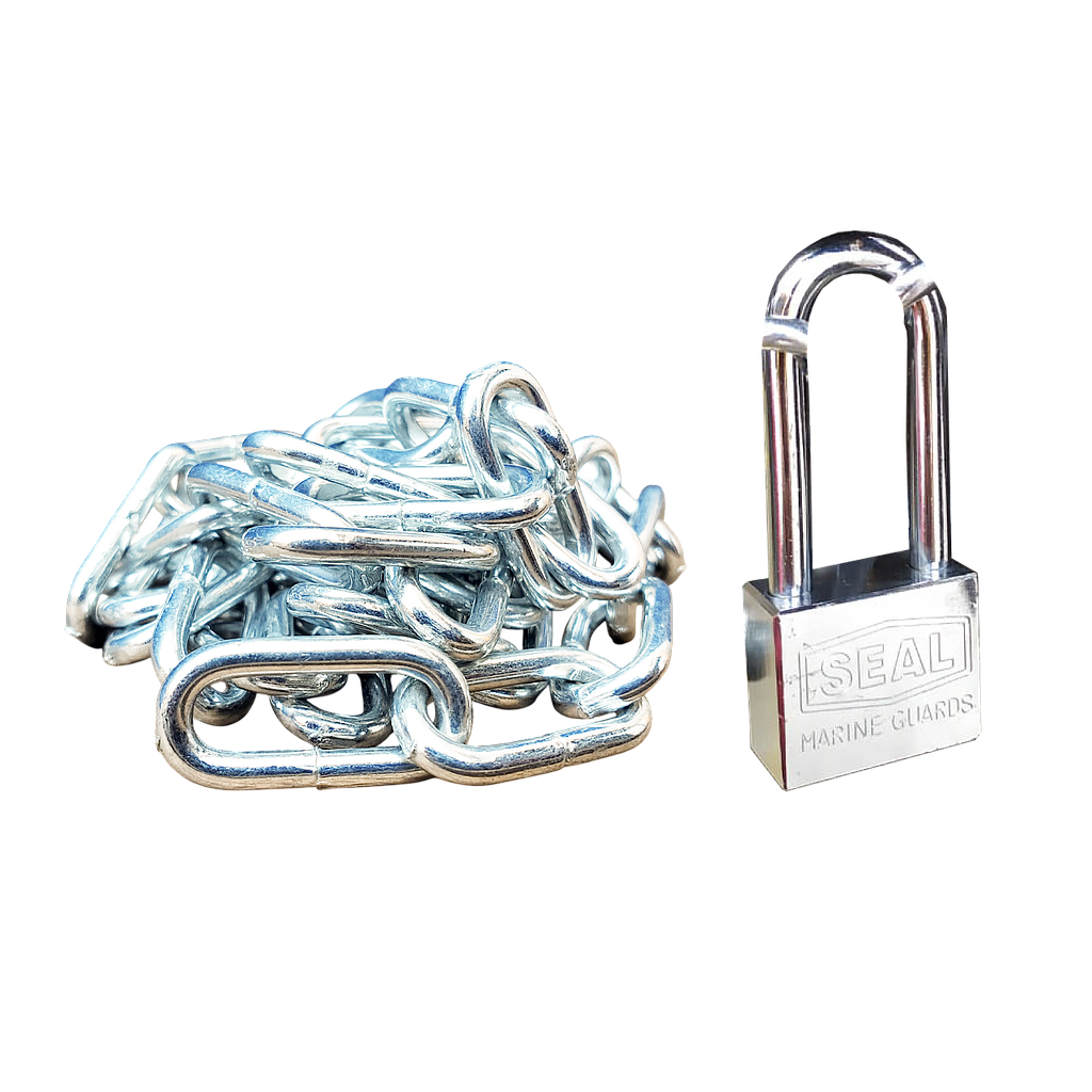 Rantai 6mm + Gembok Seal 40pjg - 30cm